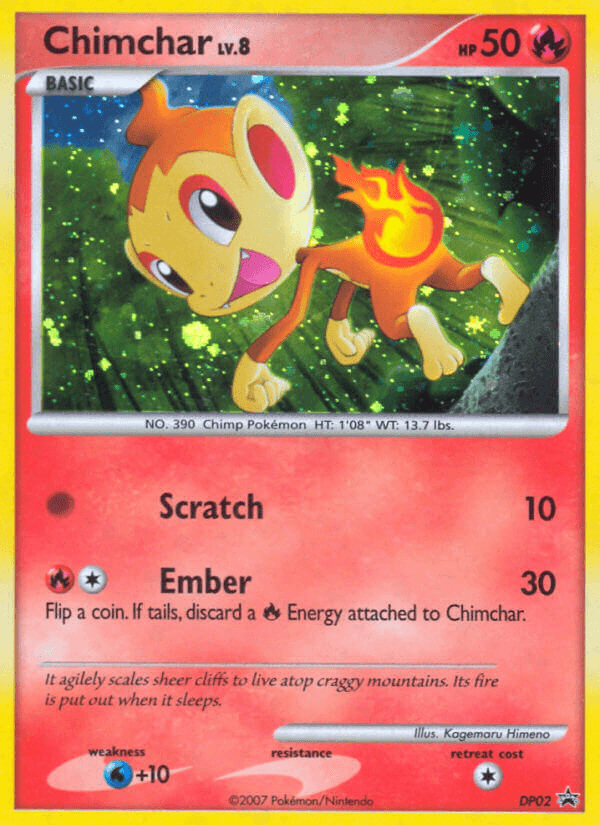 Chimchar DP Black Star Promos card