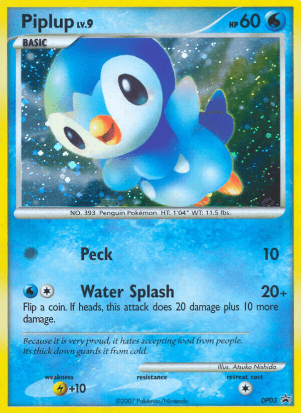 Piplup DP Black Star Promos card
