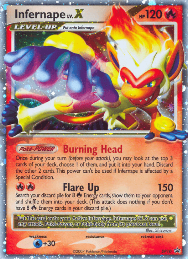 Infernape LV.X DP Black Star Promos card