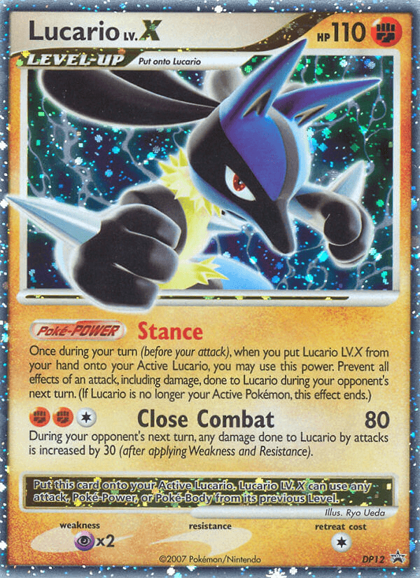Lucario LV.X DP Black Star Promos card