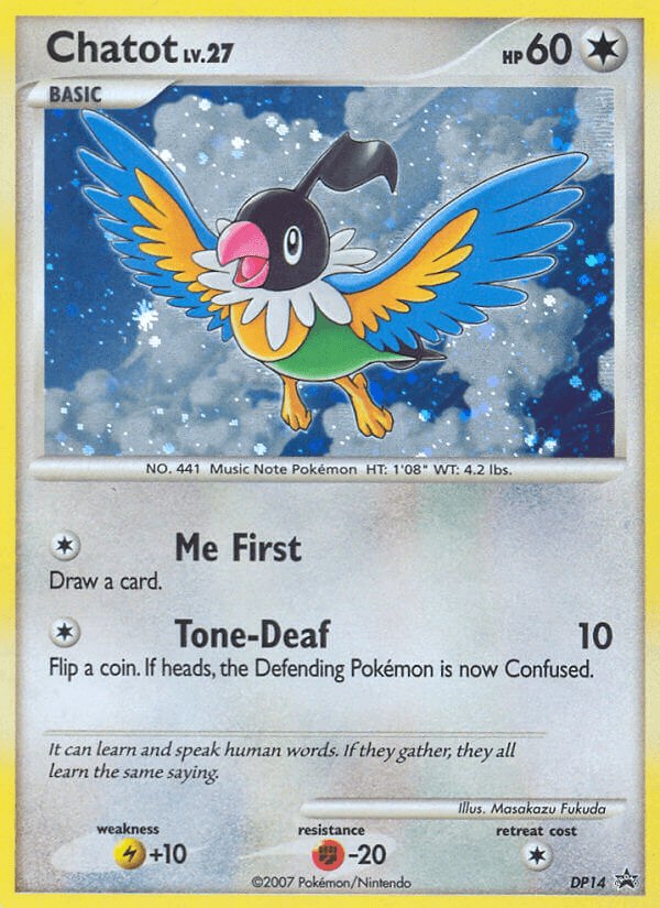 Chatot DP Black Star Promos card
