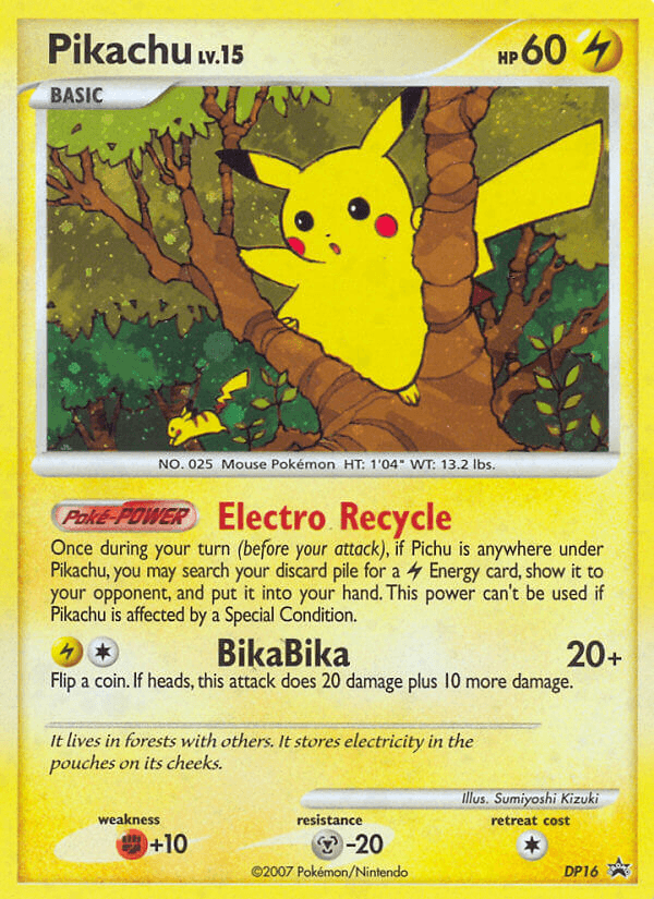 Pikachu DP Black Star Promos card