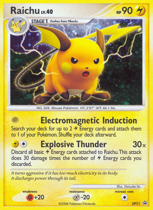 Raichu DP Black Star Promos card