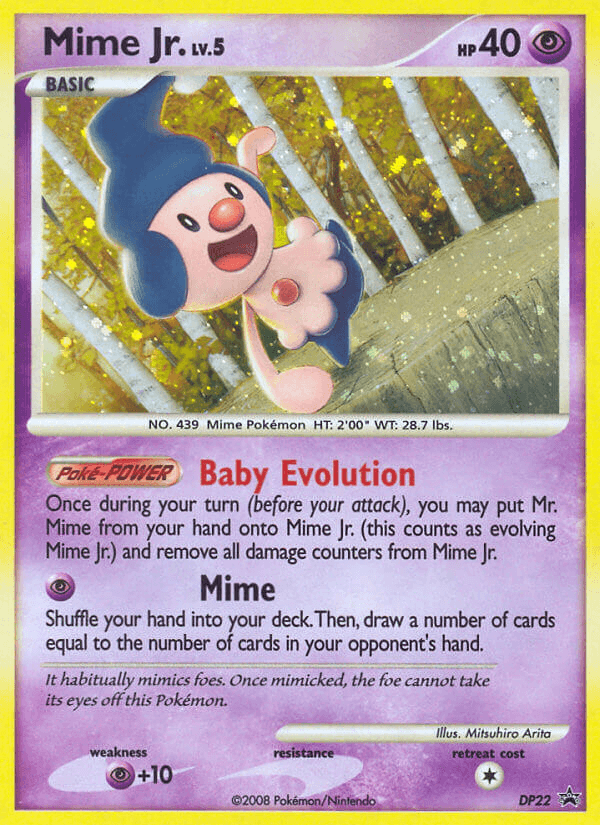 Mime Jr. DP Black Star Promos card