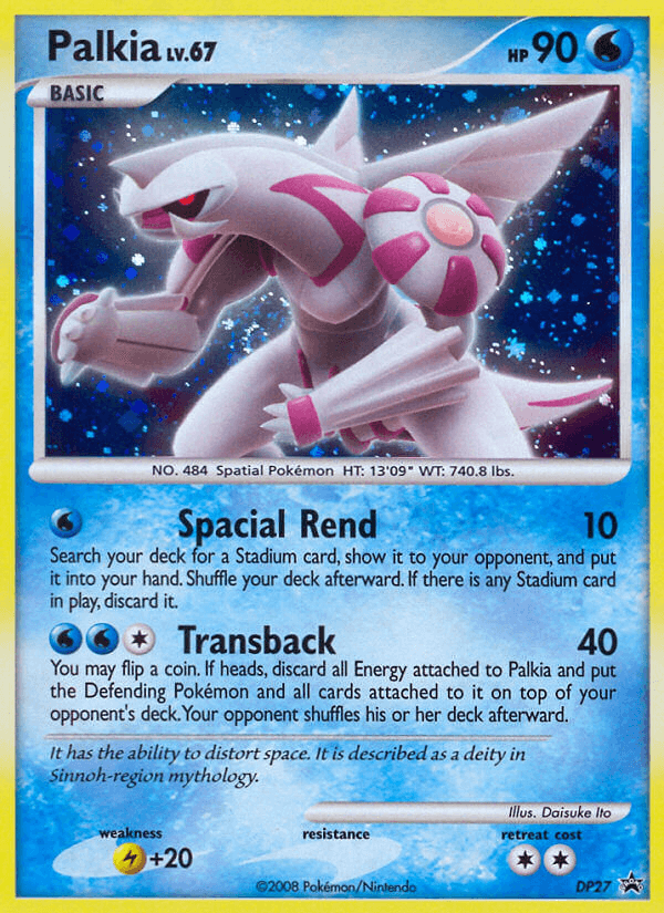 Palkia DP Black Star Promos card