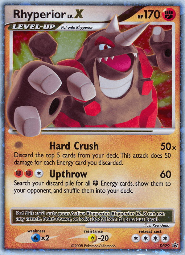 Rhyperior LV.X DP Black Star Promos card