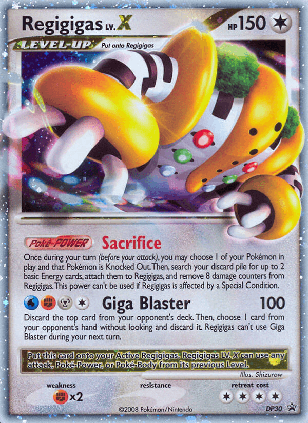 Regigigas LV.X DP Black Star Promos card