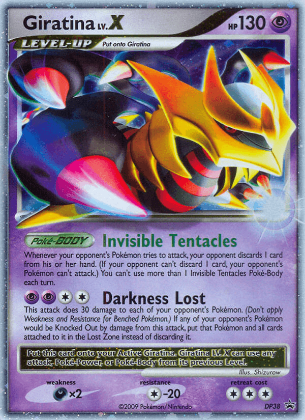 Giratina LV.X DP Black Star Promos card