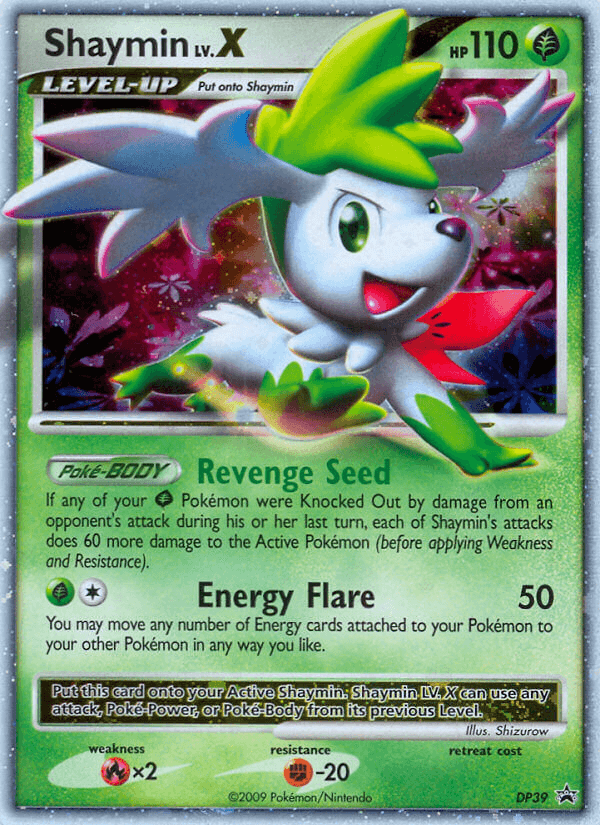 Shaymin LV.X DP Black Star Promos card