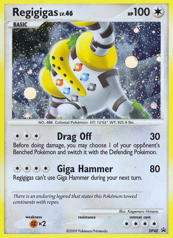 Regigigas DP Black Star Promos card