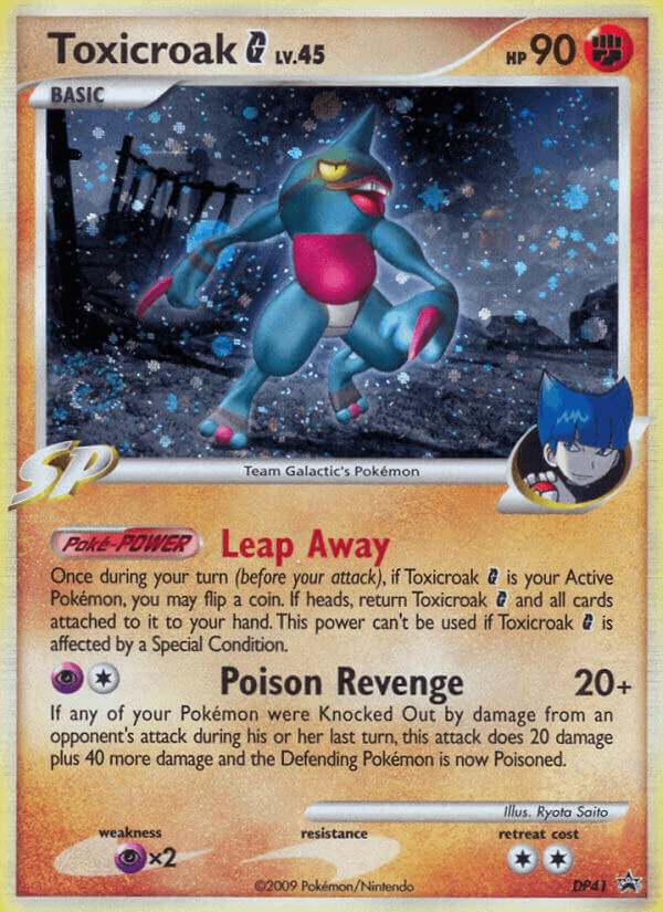 Toxicroak G DP Black Star Promos card