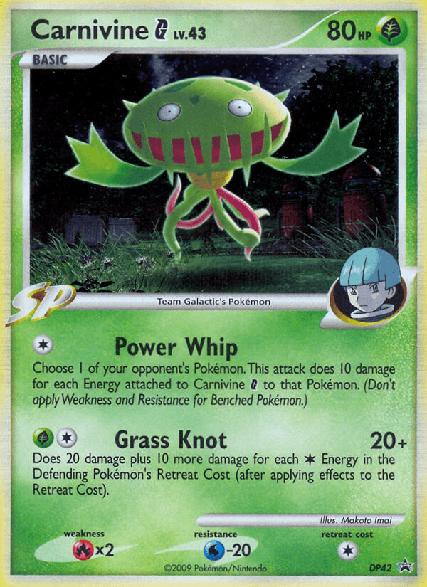 Carnivine G DP Black Star Promos card