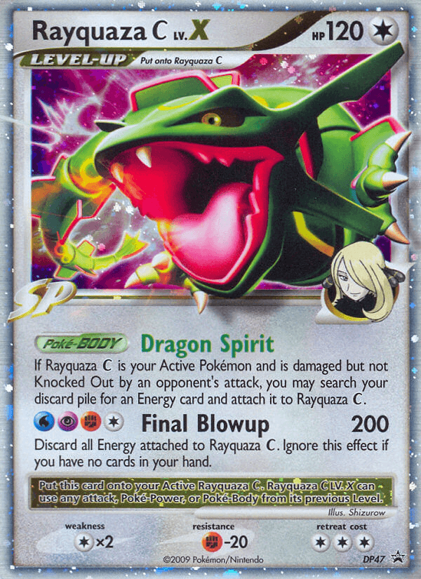 Rayquaza C LV.X DP Black Star Promos card