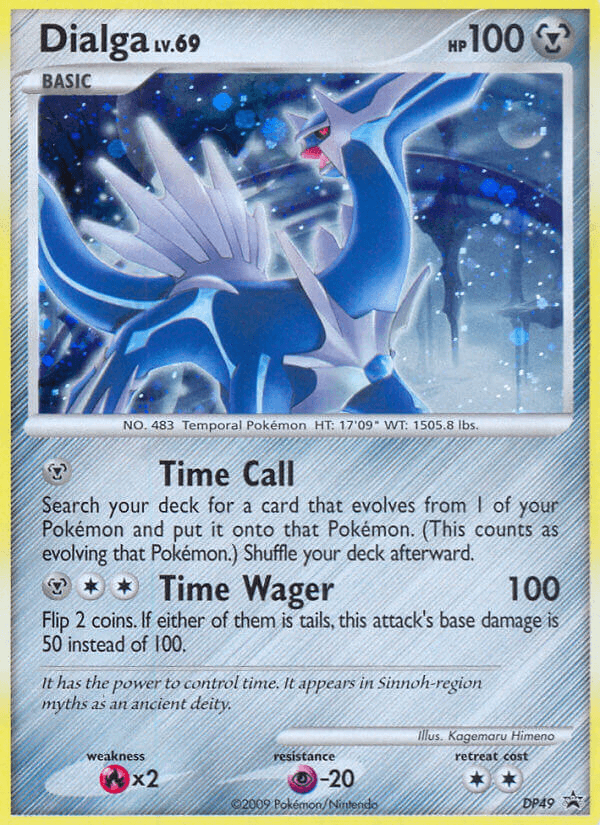 Dialga DP Black Star Promos card
