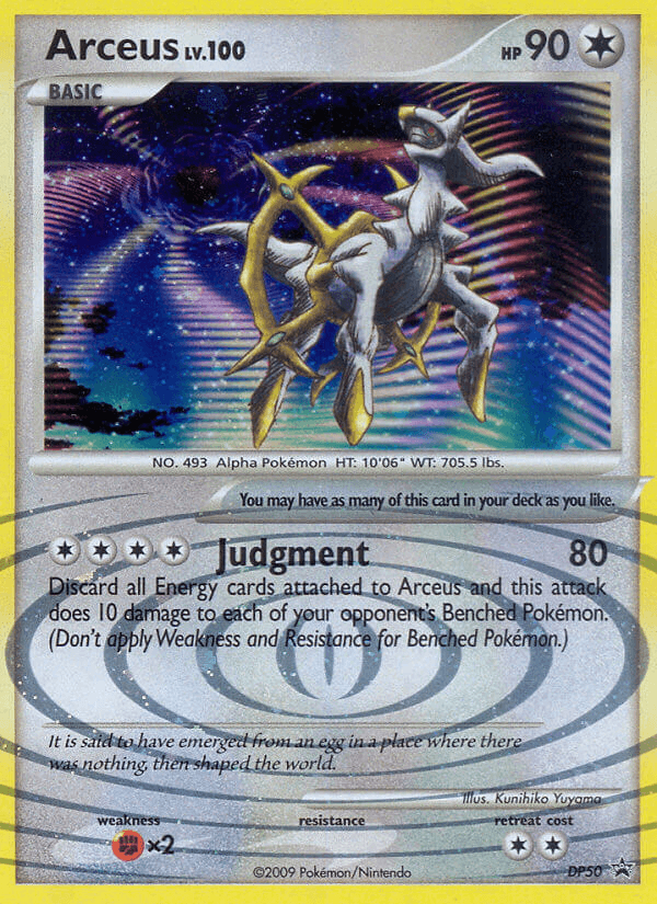 Arceus DP Black Star Promos card