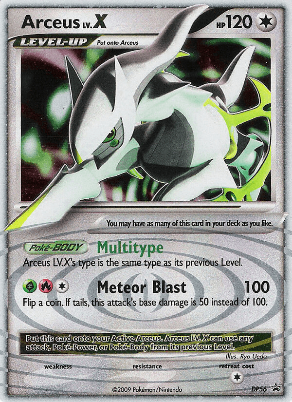 Arceus LV.X DP Black Star Promos card