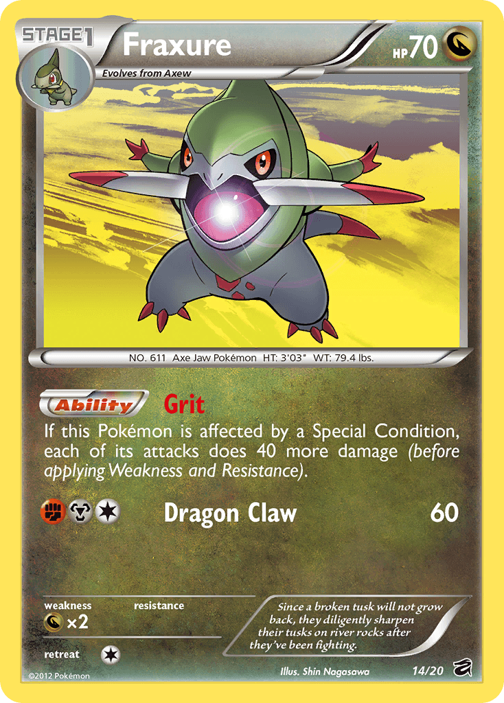Fraxure Dragon Vault card