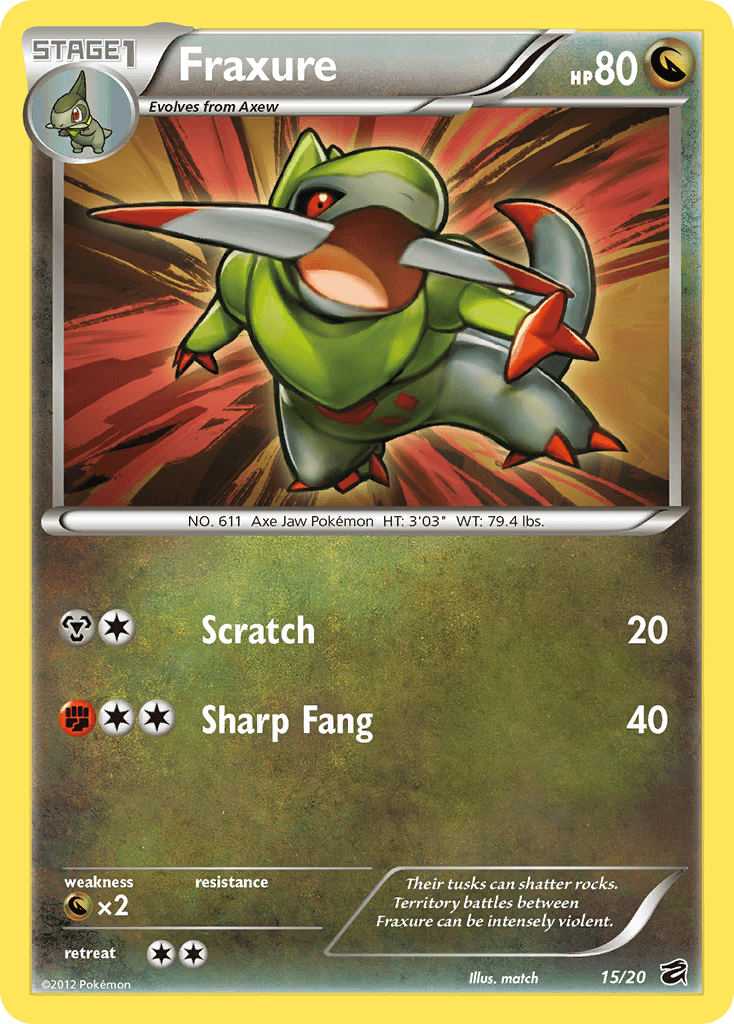 Fraxure Dragon Vault card