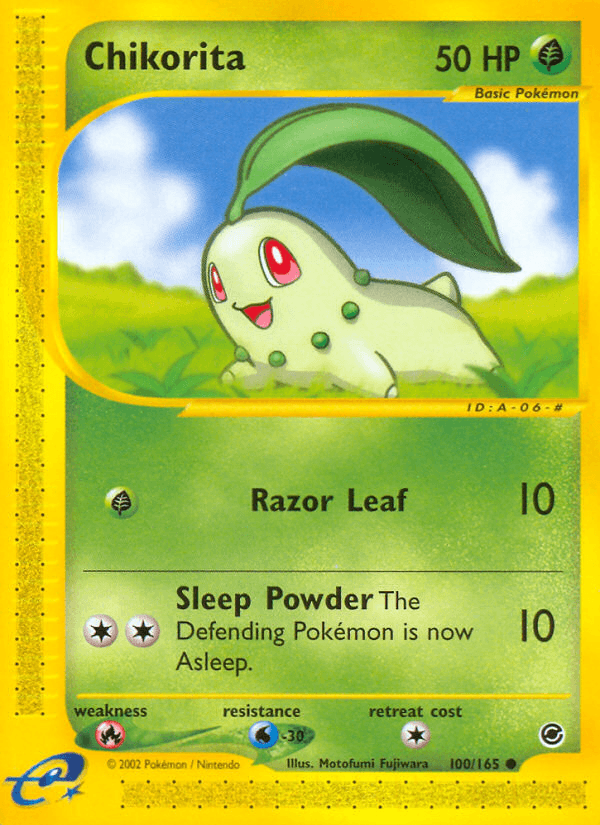 Chikorita Expedition Base Set card
