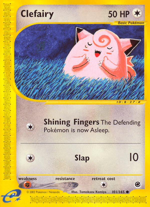 Clefairy Expedition Base Set card