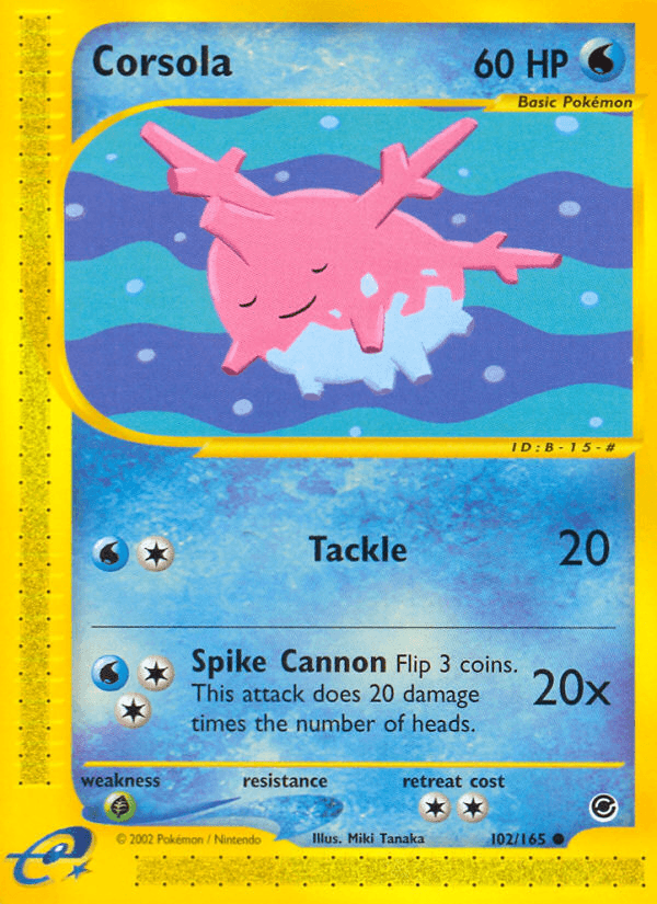 Corsola Expedition Base Set card