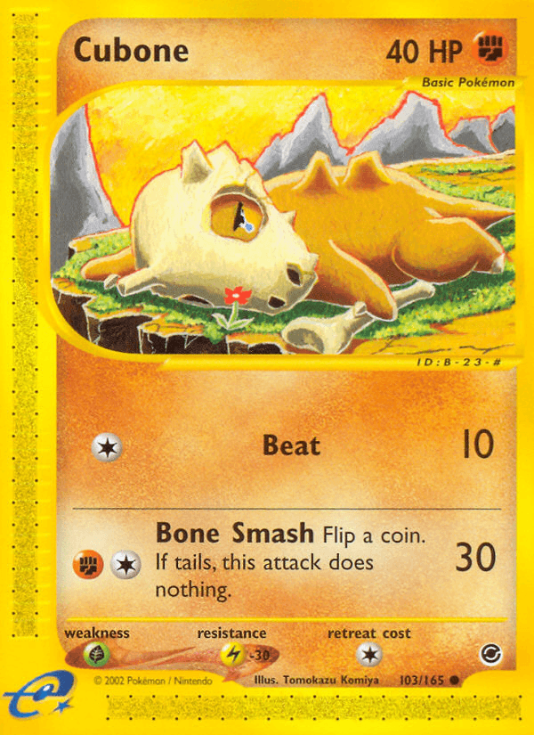 Cubone Expedition Base Set card