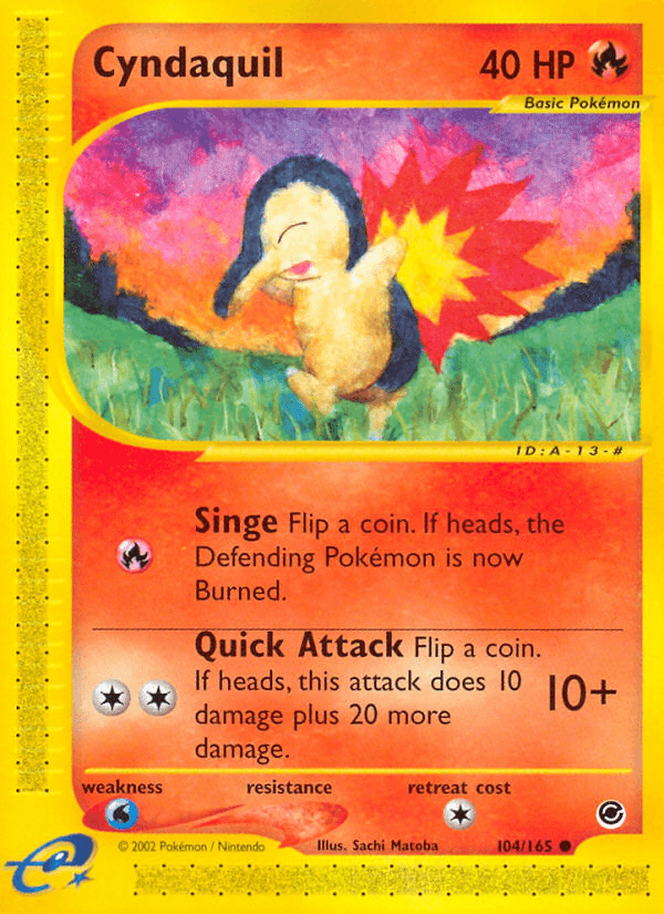 Cyndaquil Expedition Base Set card