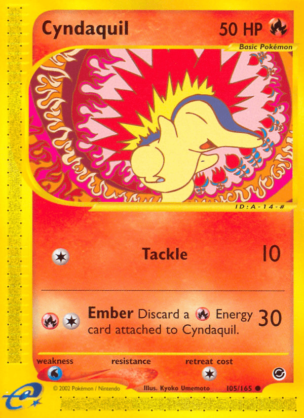 Cyndaquil Expedition Base Set card