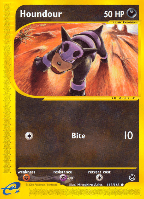 Houndour Expedition Base Set card