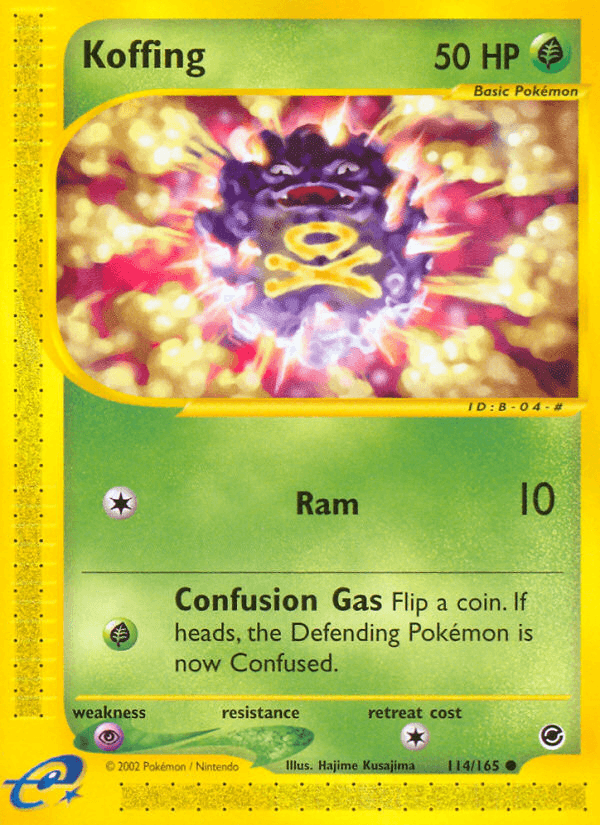 Koffing Expedition Base Set card