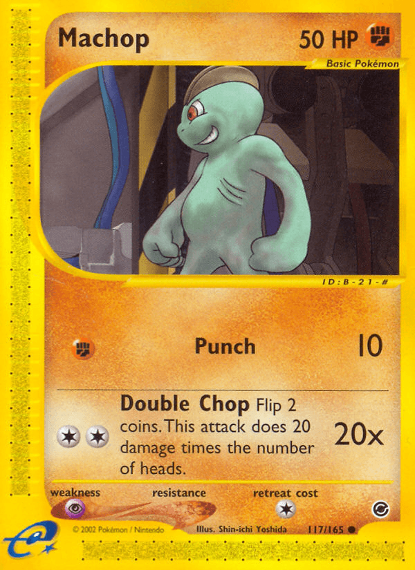 Machop Expedition Base Set card