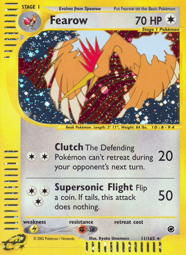 Fearow Expedition Base Set card