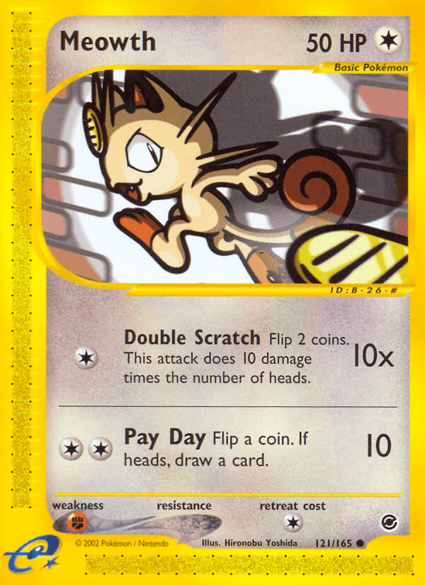 Meowth Expedition Base Set card