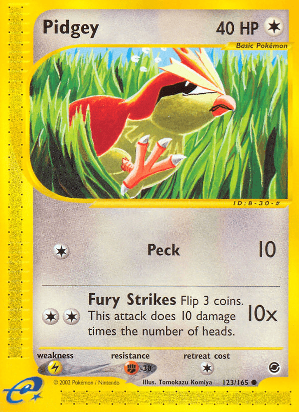 Pidgey Expedition Base Set card