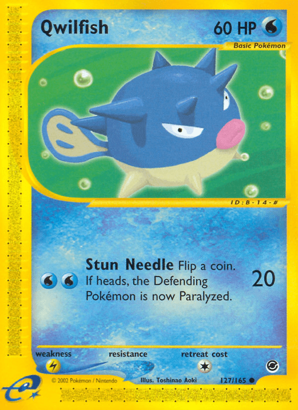 Qwilfish Expedition Base Set card