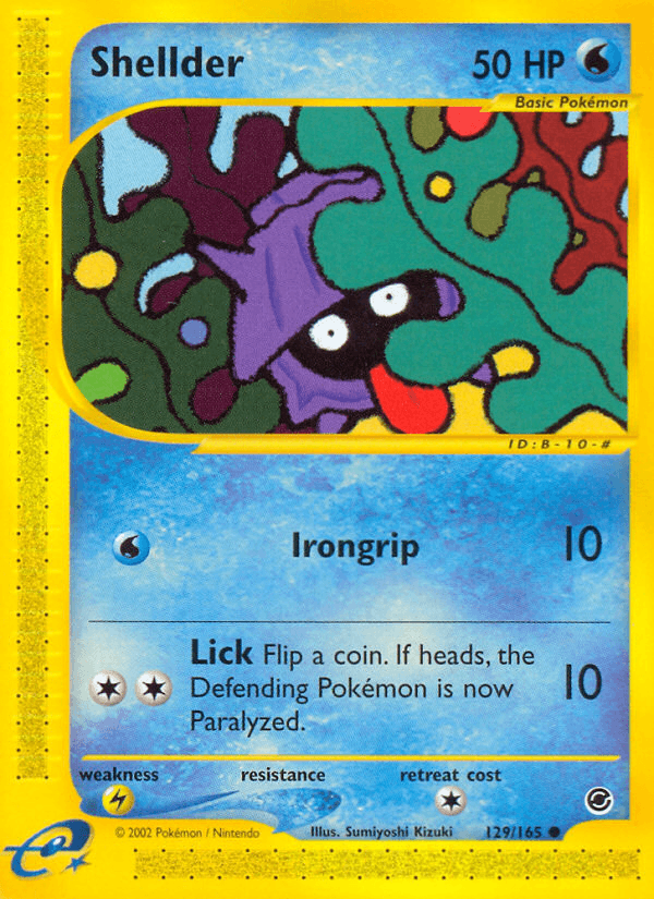Shellder Expedition Base Set card