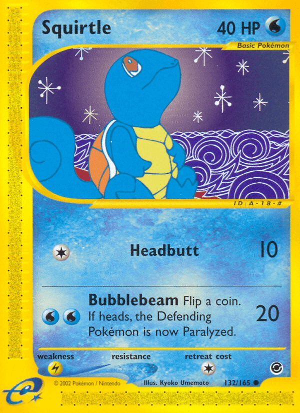 Squirtle Expedition Base Set card