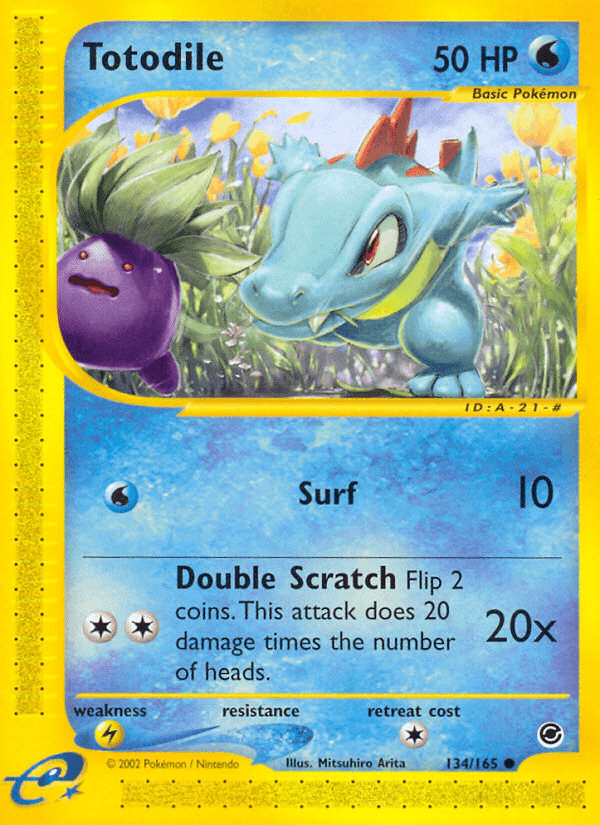 Totodile Expedition Base Set card