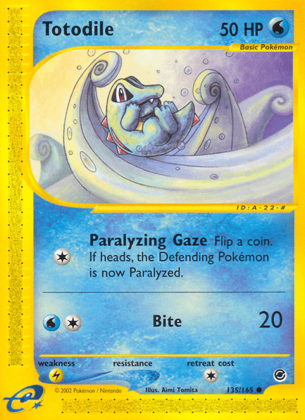 Totodile Expedition Base Set card