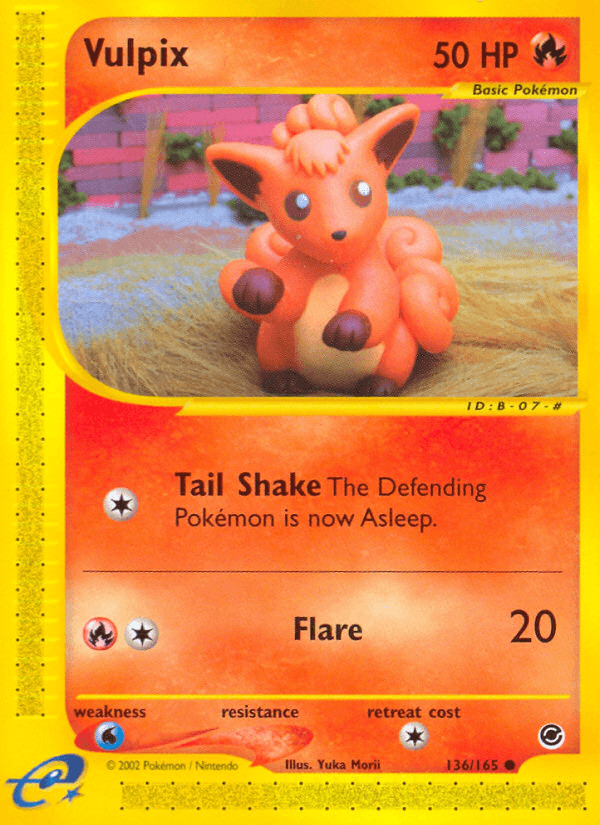 Vulpix Expedition Base Set card