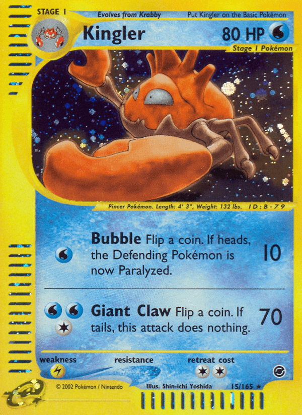 Kingler Expedition Base Set card