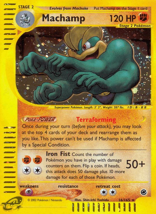 Machamp Expedition Base Set card