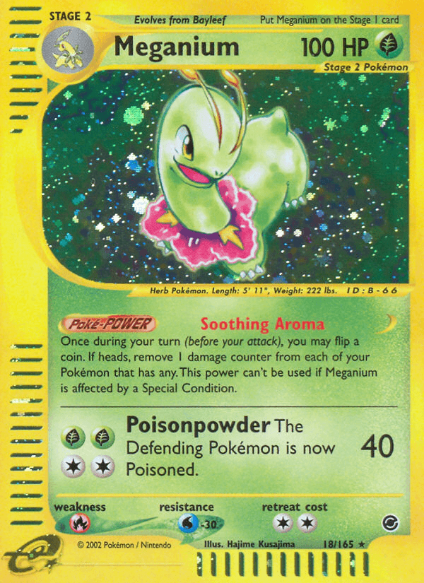 Meganium Expedition Base Set card