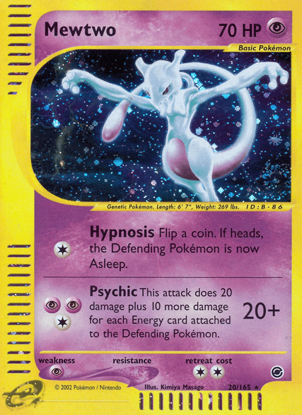 Mewtwo Expedition Base Set card