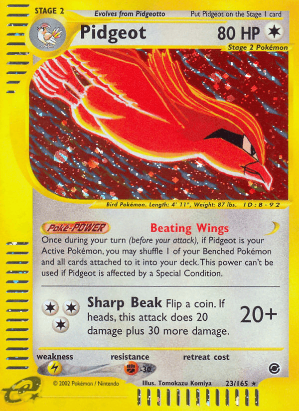 Pidgeot Expedition Base Set card
