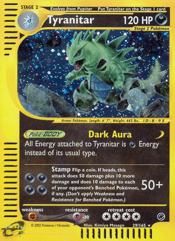 Tyranitar Expedition Base Set card