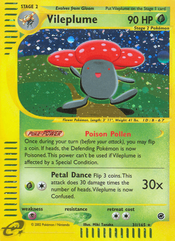 Vileplume Expedition Base Set card