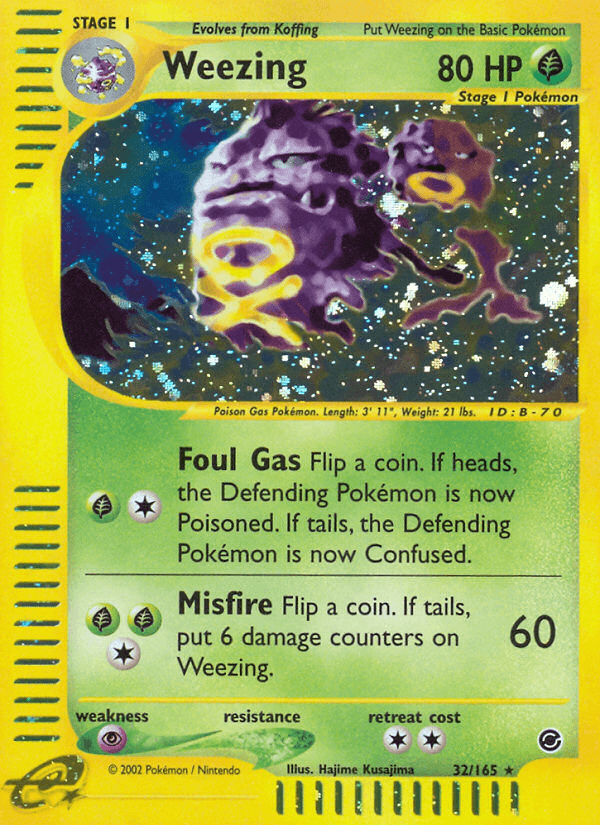 Weezing Expedition Base Set card