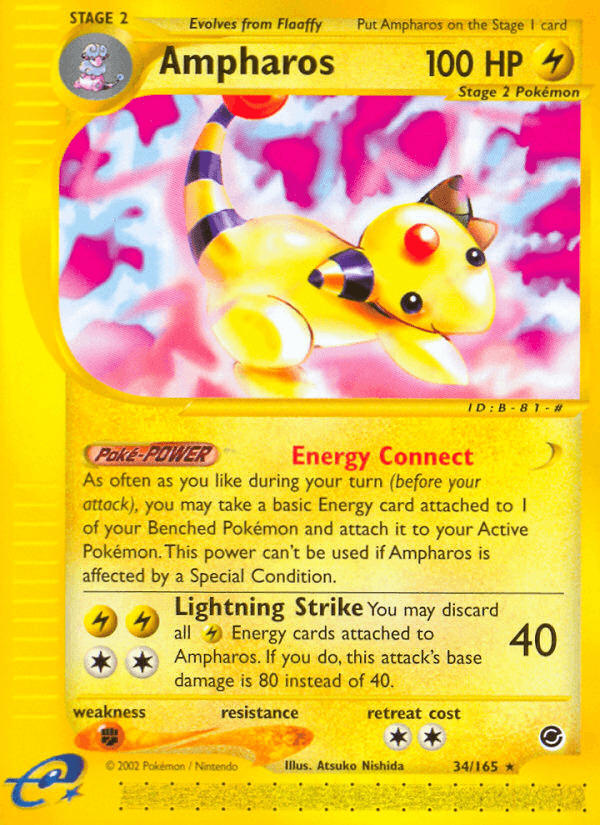 Ampharos Expedition Base Set card