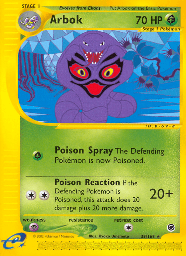 Arbok Expedition Base Set card